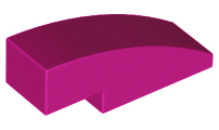 Slope, Curved 3 x 1, 50950 Magenta U