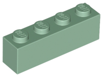 Кирпич LEGO Brick 1 x 4 3010 (6146) Sand Green N