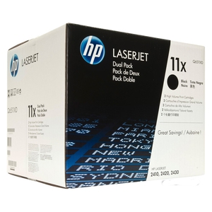 Двойная упаковка картриджей HP Q6511XD 11X Black черные оригинальные Hewlett-Packard Laser Jet 2410, 2420, 2430