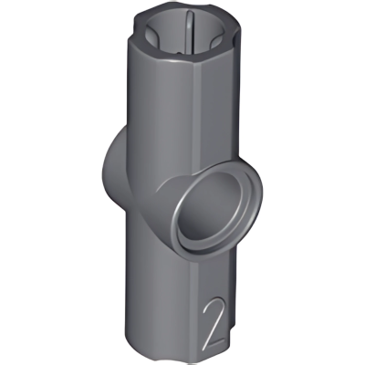 Деталь LEGO Technic, Axle and Pin Connector Angled #2 - 180 degrees 32034 Dark Bluish Gray N