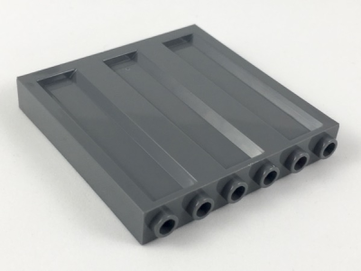 Panel 1 x 6 x 5 with Corrugated Profile, 23405 Dark Bluish Gray U