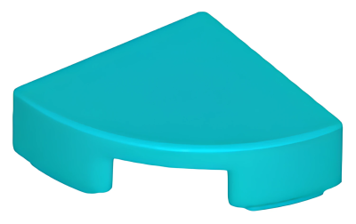 Деталь LEGO Lego Tile, Round 1 x 1 Quarter 25269 (6240467) Dark Turquoise U