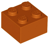 Brick 2 x 2, 3003 Dark Orange N