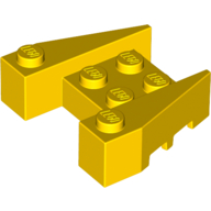 Wedge 3 1/2 x 4 with Stud Notches, 50373 Yellow U
