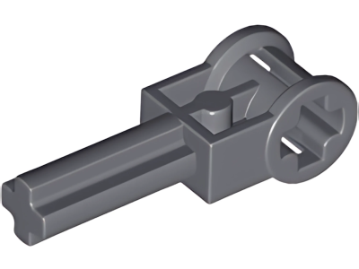 Деталь LEGO Technic, Axle 2L with Reverser Handle Axle Connector 6553 Dark Bluish Gray U