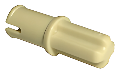 Деталь LEGO Technic, Axle 1L with Pin with Friction Ridges 43093 Tan U