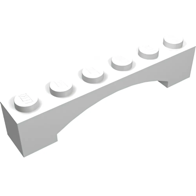 Деталь Lego Арка Arch 1 x 6 Raised Arch 92950 White U