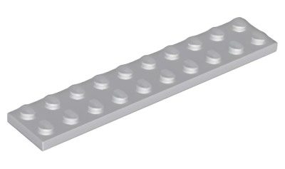 Деталь LEGO Plate 2 x 10 3832 Light Bluish Gray U
