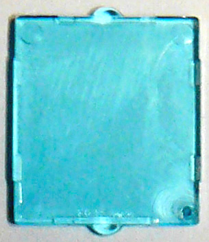 Glass for Window 1 x 2 x 2 Flat Front, 60601 Trans-Light Blue U