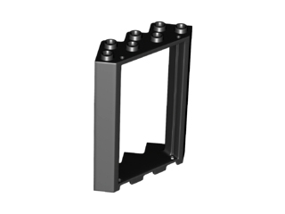 Рамка двери Lego Door, Frame 4 x 4 x 6 Corner 28327 Black U