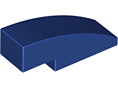 Деталь LEGO Lego Slope, Curved 3 x 1 50950 (1605, 63278) Dark Blue U