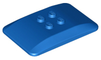Wedge 6 x 4 x 2/3 Quad Curved, 98281 Blue U