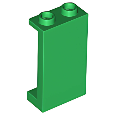 Деталь LEGO Lego Panel 1 x 2 x 3 with Side Supports - Hollow Studs 87544 (35340, 74968) Green U