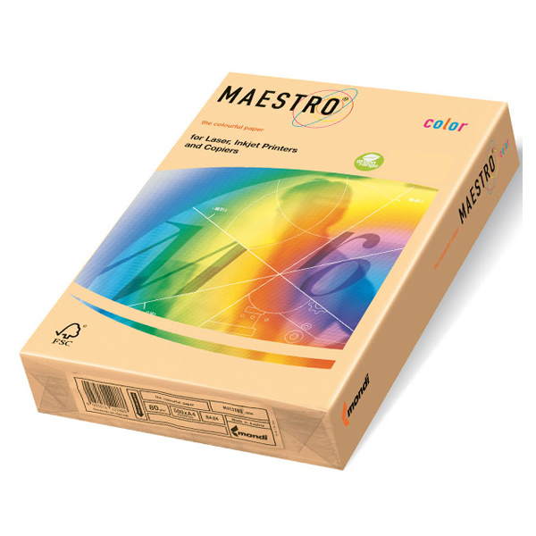 Бумага офисная цветная "Maestro Color pale" А4 250л 160г/м2 золотисный (GO22)