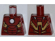 Torso Armor with White Circle Arc Reactor, Gold Panels Pattern (Iron Man Mark 7), 973pb1101  