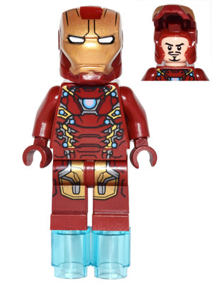 Минифигурка Lego Iron Man Mark 46 Armor - Partial Circle on Chest sh254 U