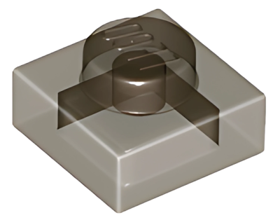 Деталь LEGO Plate 1 x 1 3024 (28554, 30008) Trans-Brown U