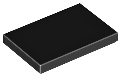 Деталь LEGO Tile 2 x 3 26603 Black U