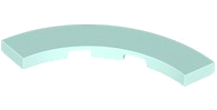 Tile, Round Corner 4 x 4 Macaroni, 27507 Light Aqua N