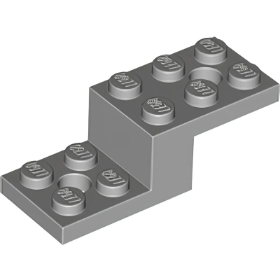 Деталь LEGO Скоба Lego Скоба Bracket 5 x 2 x 1 1/3 with 2 Holes 11215 Light Bluish Gray U