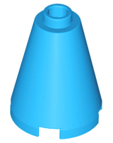Cone 2 x 2 x 2 - Open Stud, 3942c Dark Azure U