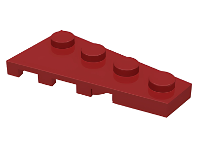 Деталь LEGO Wedge, Plate 4 x 2 Right 41769 (63330) Dark Red U