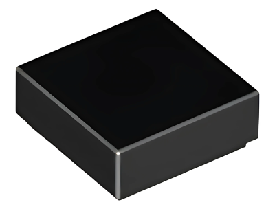 Деталь LEGO Tile 1 x 1 with Groove 3070b Black N