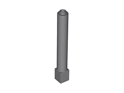 Деталь LEGO Саппорт Lego Support 1 x 1 x 6 Solid Pillar 43888 Dark Bluish Gray U