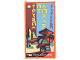 Glass for Window 1 x 4 x 6 with Movie Poster with Ninjago Logogram 'SHADOW OF RONIN' and 'NINJAGO', Minifigure, and Mountains Pattern (Sticker) - Set 70620, 57895pb043  