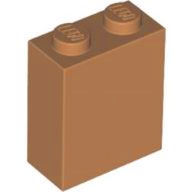 Деталь Lego Brick 1 x 2 x 2 with Inside Stud Holder 3245c Medium Nougat U