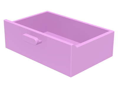 Container, Cupboard 2 x 3 Drawer, 4536 Bright Pink U