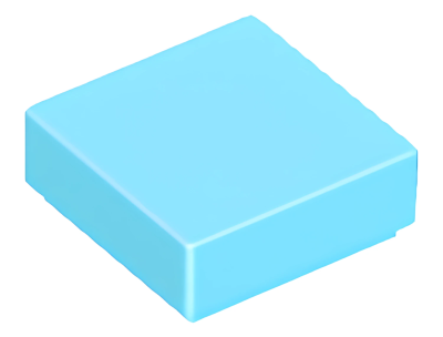 Деталь LEGO Tile 1 x 1 with Groove 3070b Medium Azure U