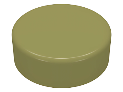Деталь LEGO Tile, Round 1 x 1 98138 Olive Green U