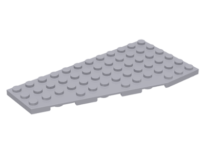 Wedge, Plate 12 x 6 Left, 30355 Light Bluish Gray N