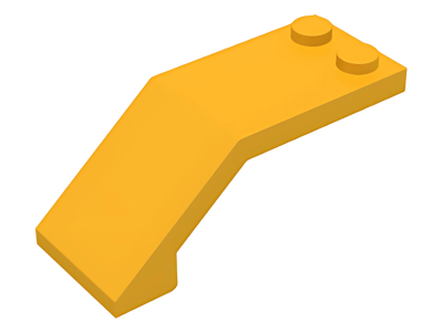 Деталь LEGO Ветровое стекло Lego Windscreen 5 x 2 x 1 2/3 6070 (35270, 35271, 86430) Bright-Light Orange U
