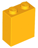 Деталь Lego Brick 1 x 2 x 2 with Inside Stud Holder 3245c Bright Light Orange U