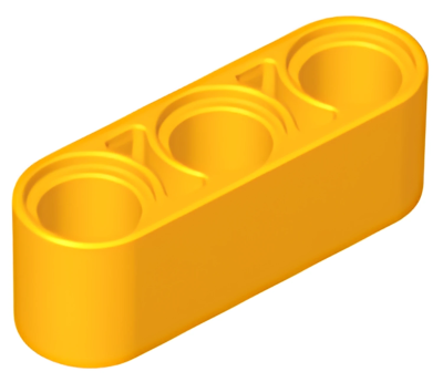 Деталь LEGO Technic, Liftarm Thick 1 x 3 32523 Bright Light Orange N