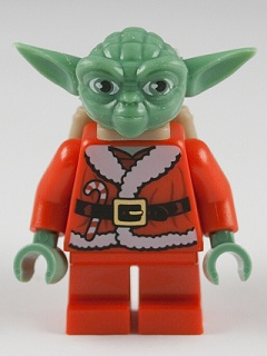 Минифигурка Lego Star Wars Yoda - Santa Yoda, Backpack sw0358