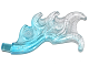 Wave Rounded Curved Wing with Bar End (Flame) with Marbled Glitter Trans-Clear Pattern, 18394pb02