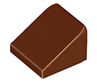 Деталь LEGO Slope 30 1 x 1 x 2/3 54200 Reddish Brown U