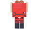 Minecraft Strider (Dark Red Plate 1 x 3, Yellow Round Plates 1 x 1 with Open Stud) - Brick Built, minestrider02