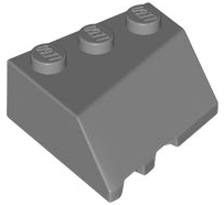 Wedge 3 x 3 Sloped Right, 48165 Dark Bluish Gray N