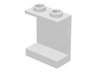 Panel 1 x 2 x 2 - Hollow Studs, 4864b White U
