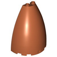 Cone Half 6 x 3 x 6 (Elliptic Paraboloid), 18909 Dark Orange U