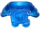 Minifigure Armor Breastplate with Shoulder Pads Large, Pentagonal Cutout and 4 Studs on Back, 22402 Trans-Dark Blue U