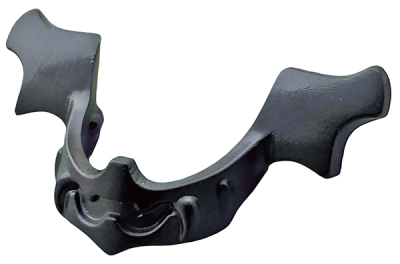 Minifigure, Visor Chin Guard Elaborate, 11691 Black U