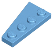 Wedge, Plate 4 x 2 Right, 41769 Medium Blue N