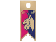 Plastic Part for Sets 41173 and 41176 - Flag with Dragon Head on Magenta and Dark Blue Background Pattern, multipls07a  