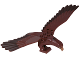 Eagle, Moveable Wings, Dark Brown Head and Tail Feathers, 11435pb02c01