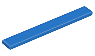 Деталь LEGO Tile 1 x 8 4162 (40929) Blue U 